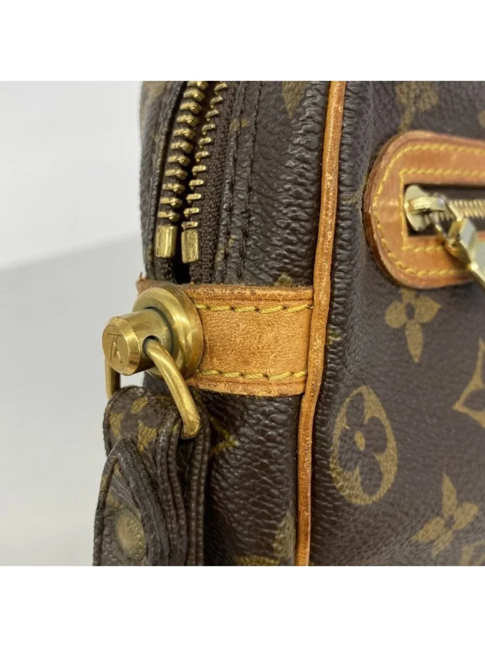 Louis Vuitton Clutch Monogram Marly Dragonne GM Brown